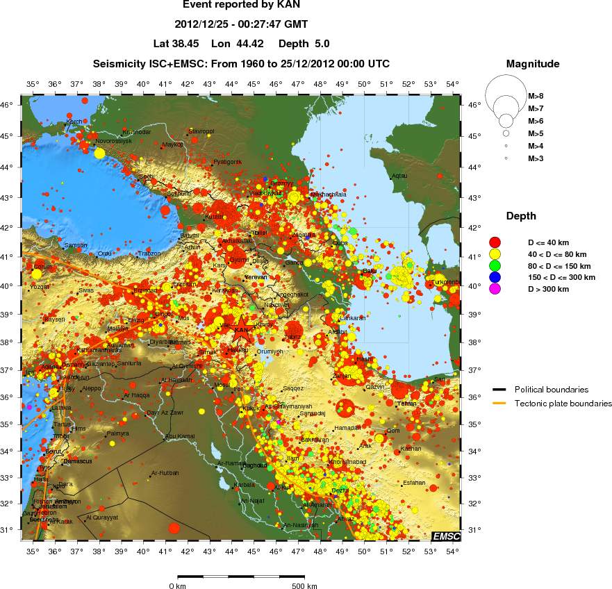 wide historical seismicity