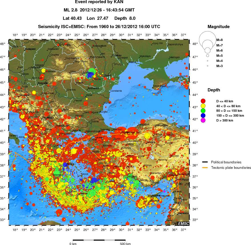 wide historical seismicity