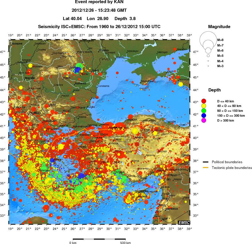 wide historical seismicity