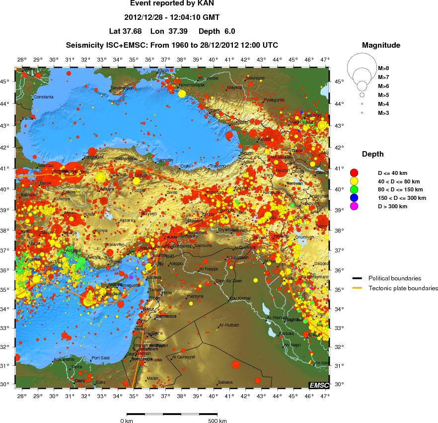 wide historical seismicity