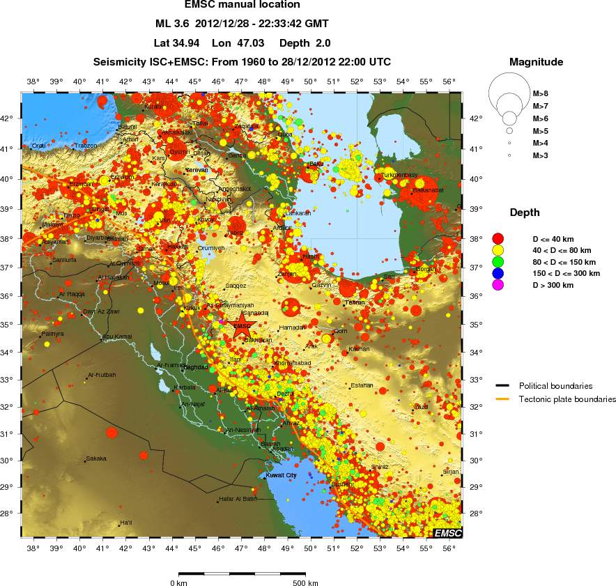 wide historical seismicity