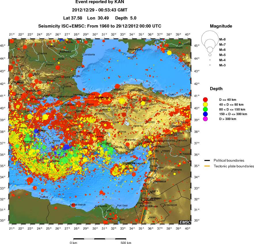 wide historical seismicity