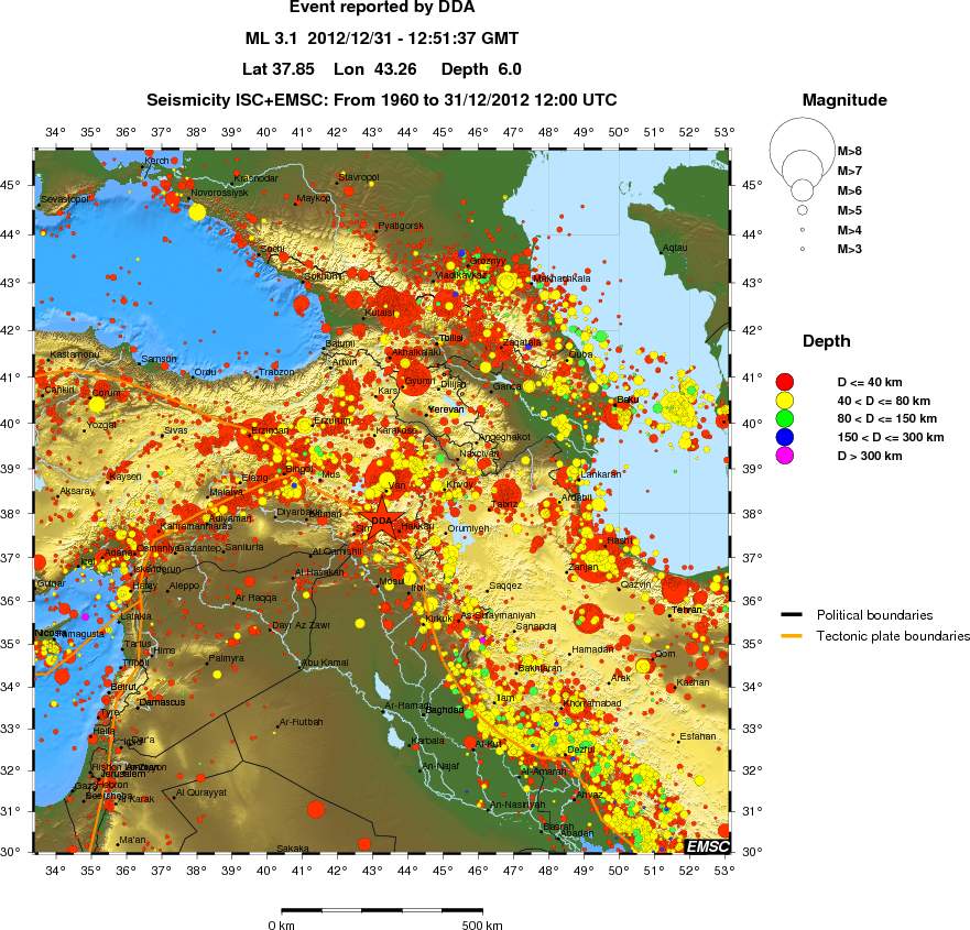 wide historical seismicity