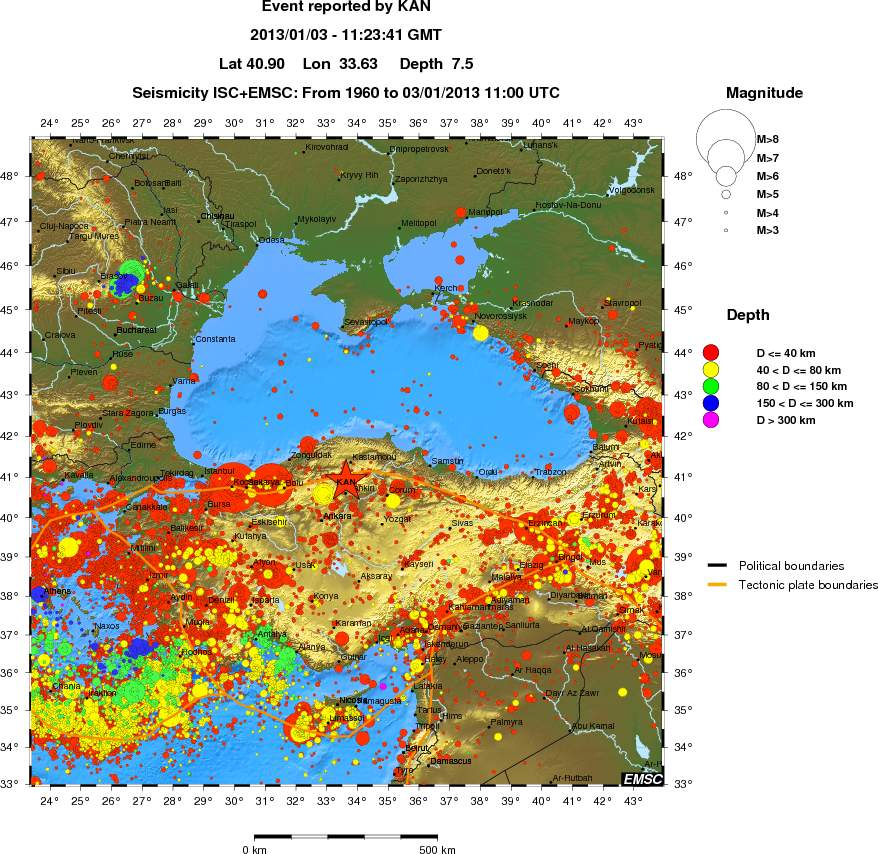 wide historical seismicity