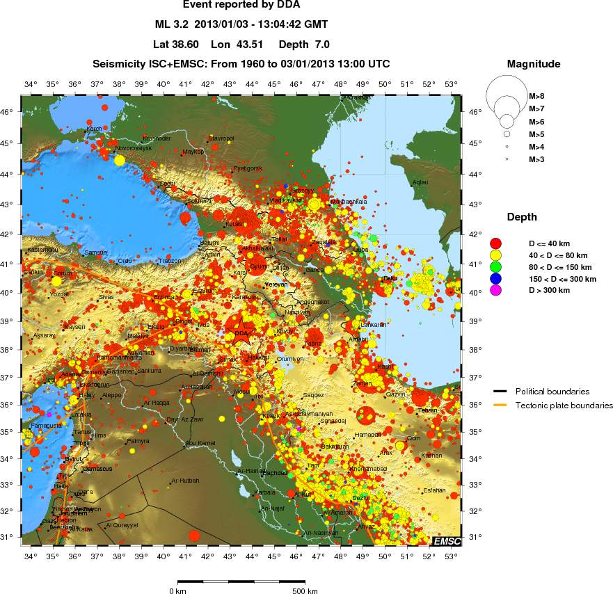 wide historical seismicity
