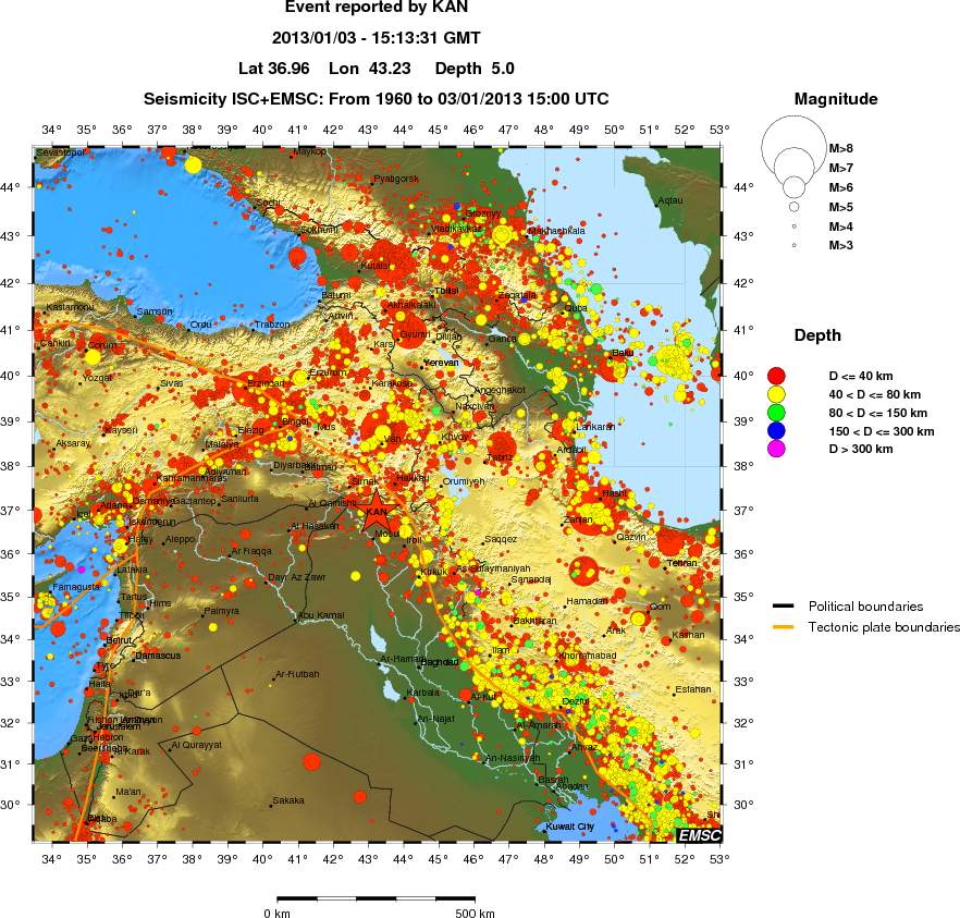 wide historical seismicity