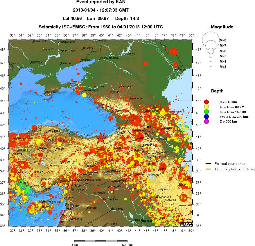 wide historical seismicity