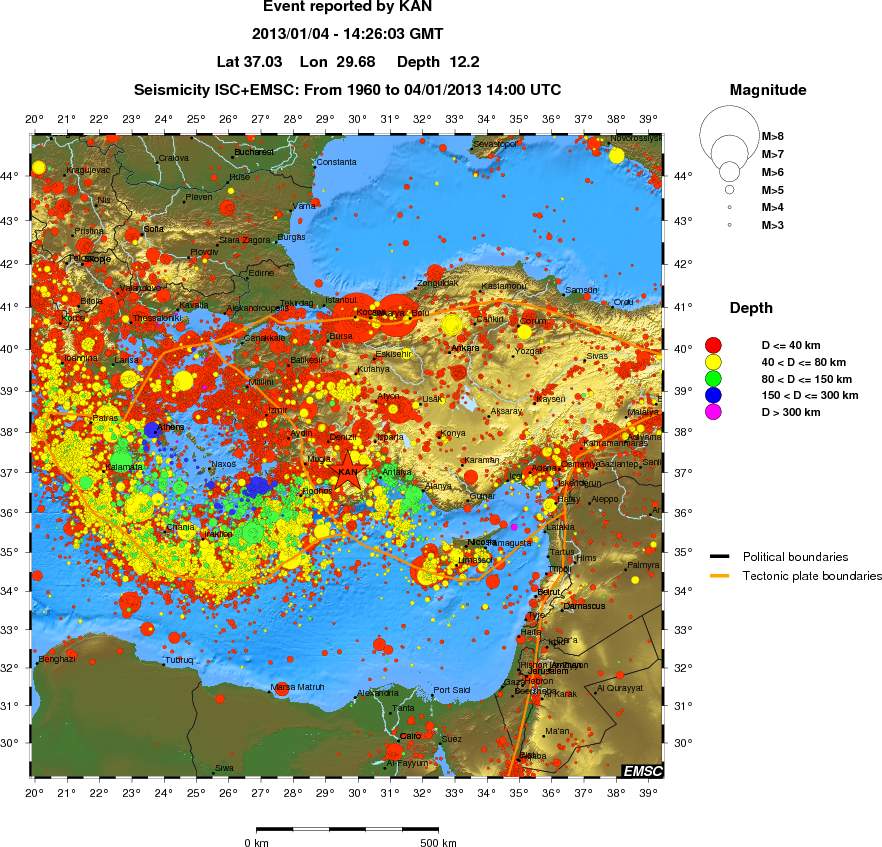 wide historical seismicity