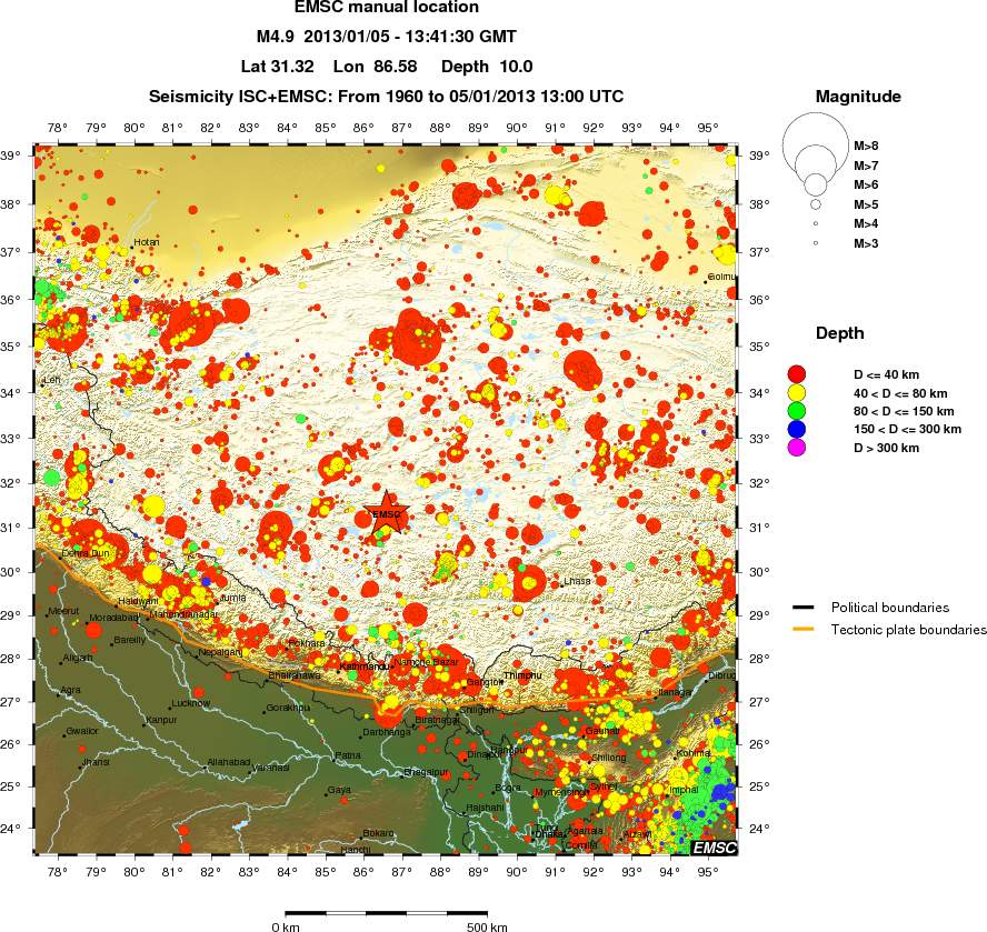 wide historical seismicity