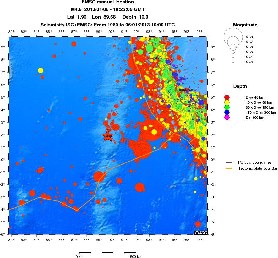 wide historical seismicity