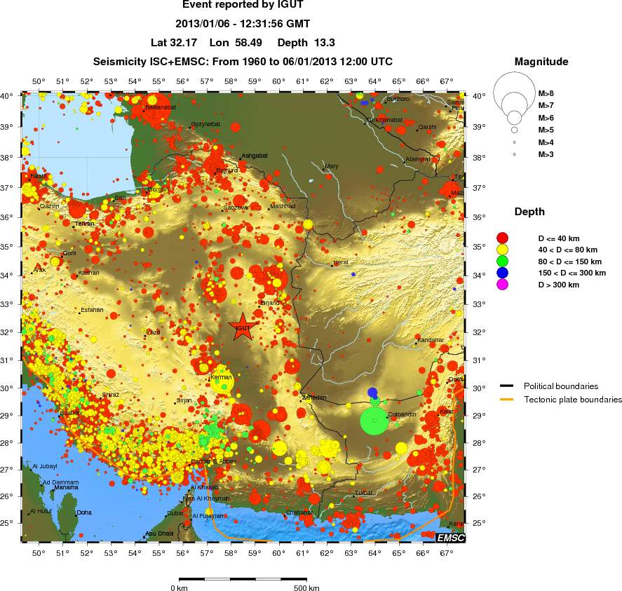 wide historical seismicity