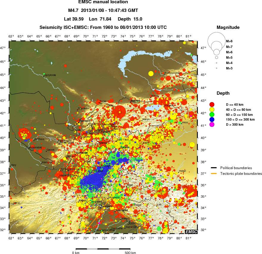 wide historical seismicity