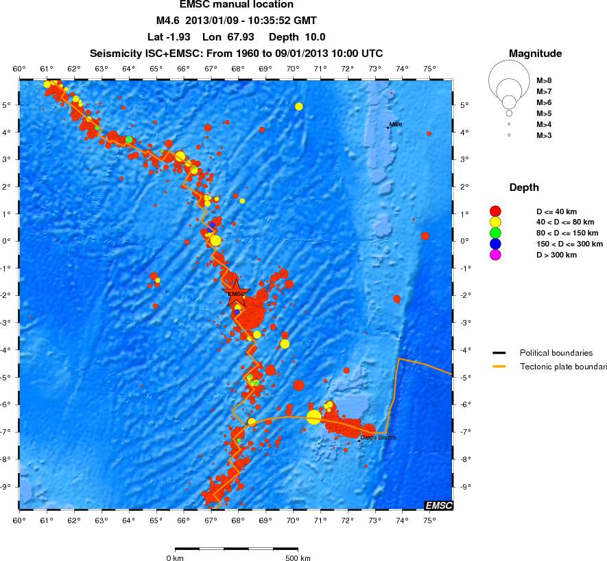 wide historical seismicity