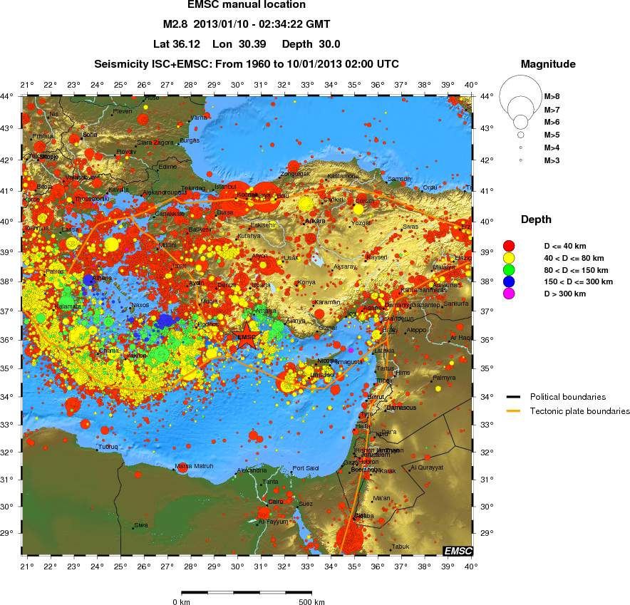 wide historical seismicity