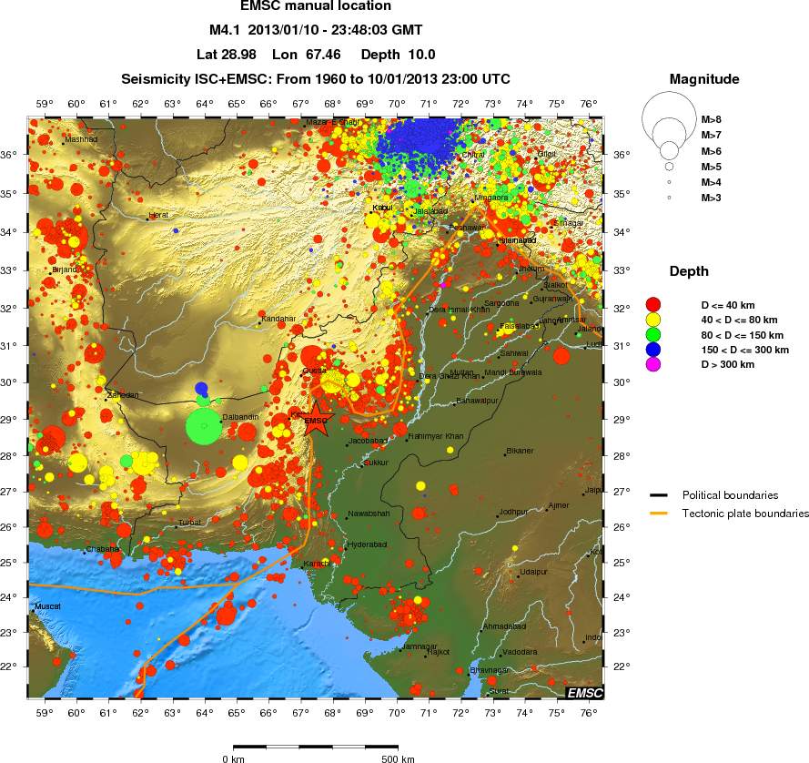 wide historical seismicity