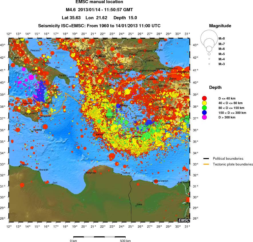 wide historical seismicity