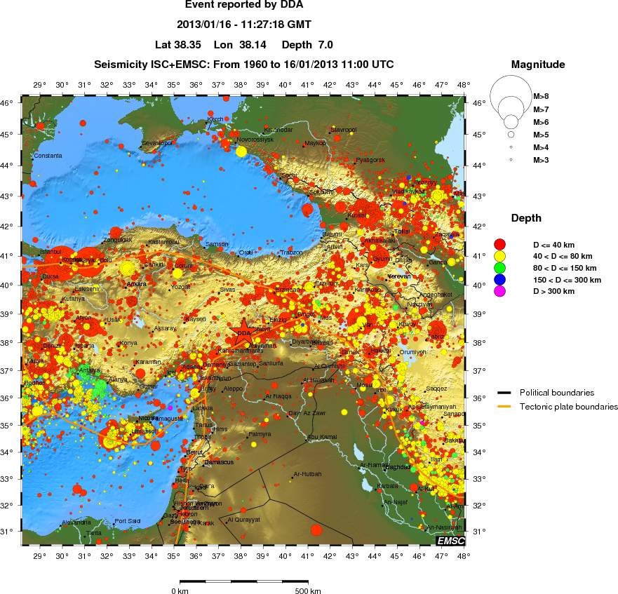 wide historical seismicity