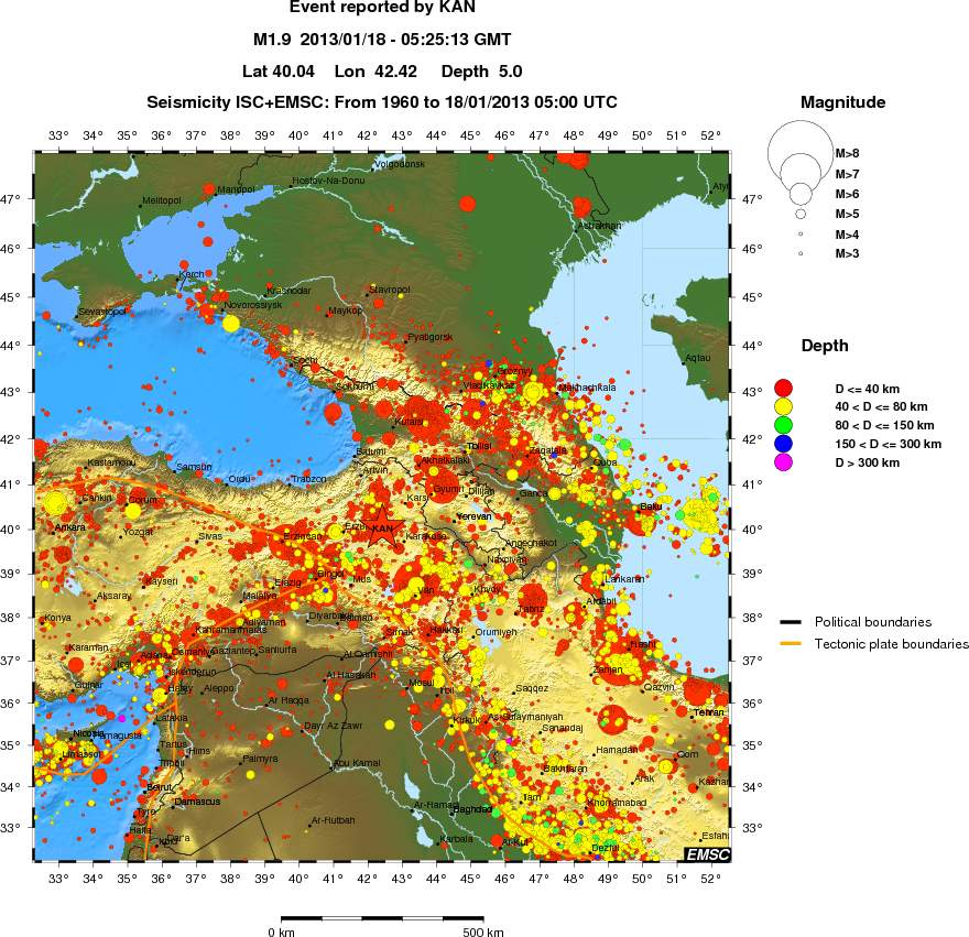 wide historical seismicity