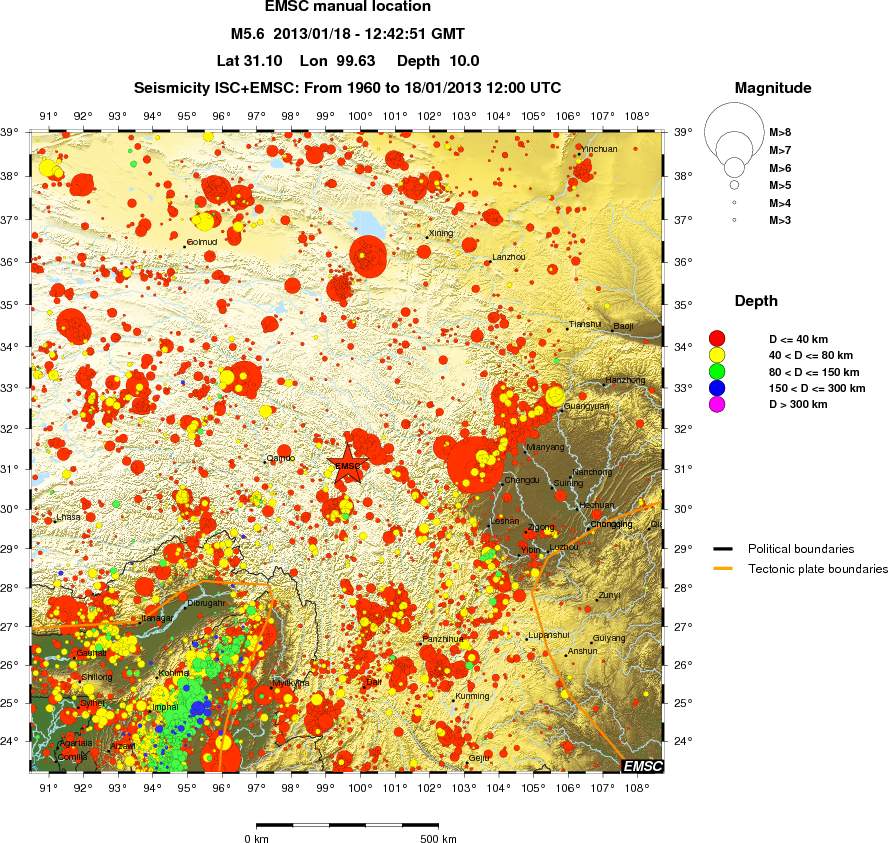 wide historical seismicity