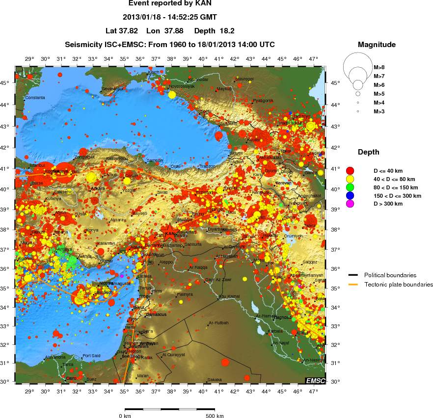 wide historical seismicity
