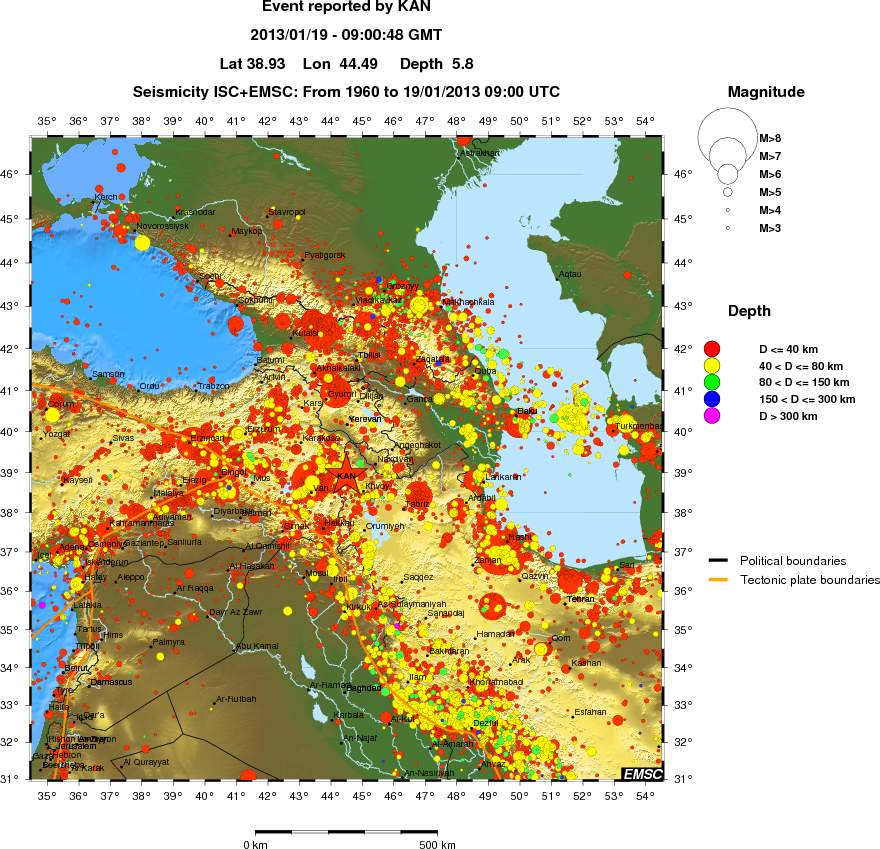wide historical seismicity