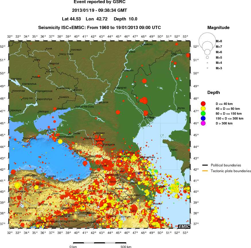 wide historical seismicity