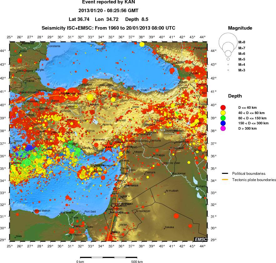 wide historical seismicity