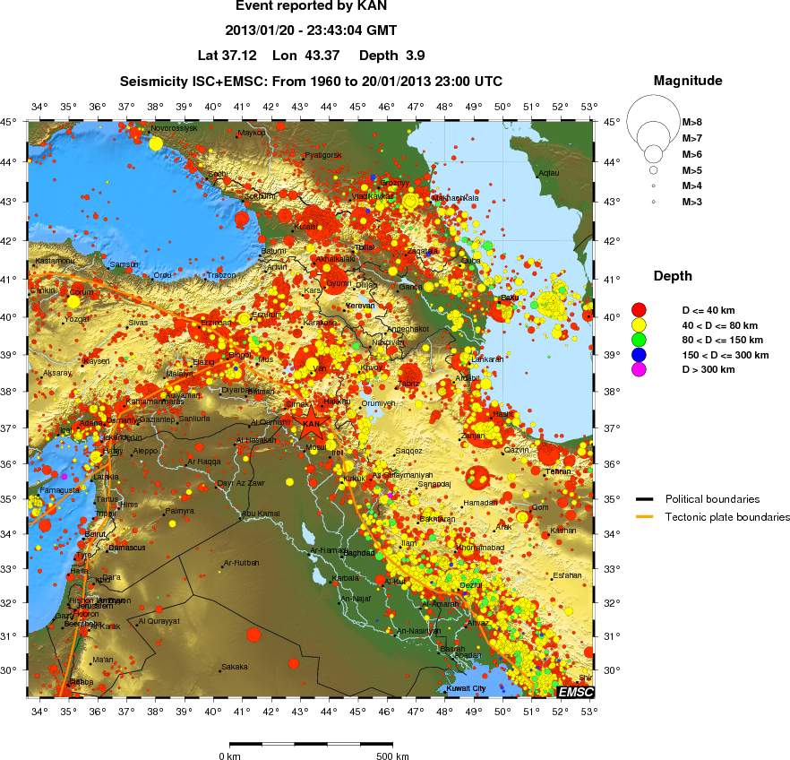 wide historical seismicity