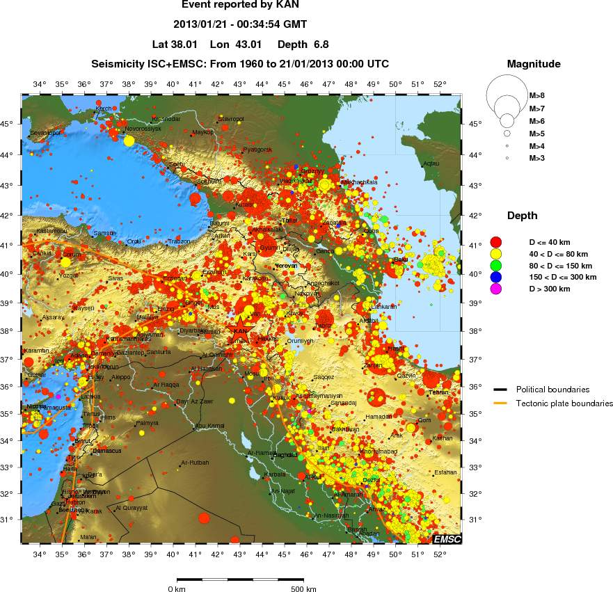 wide historical seismicity