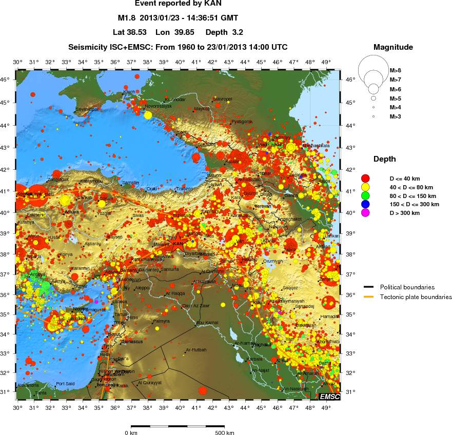 wide historical seismicity