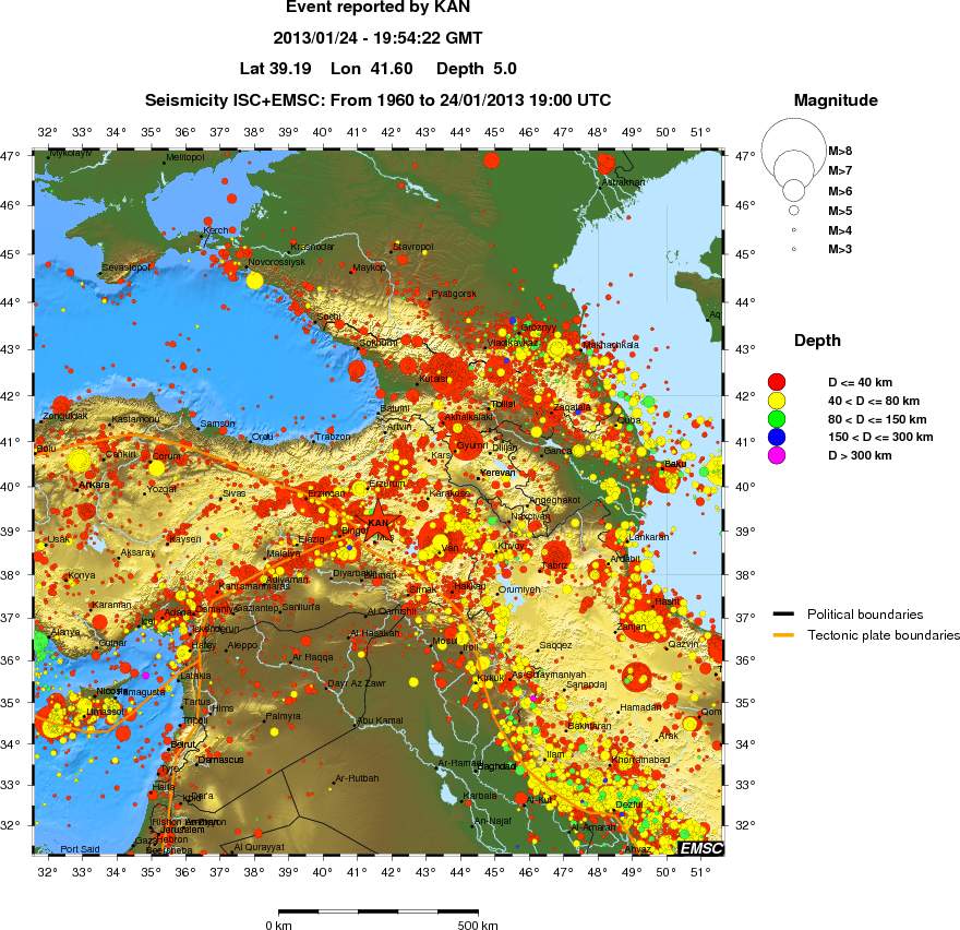wide historical seismicity