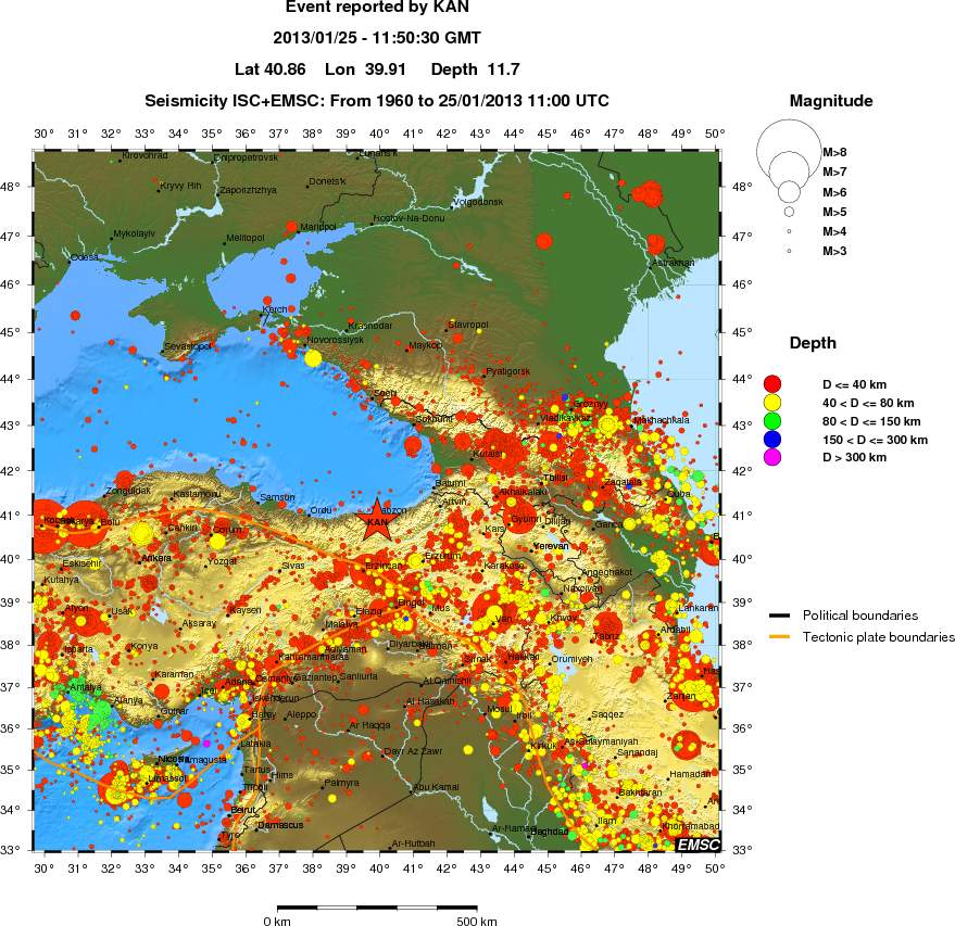 wide historical seismicity