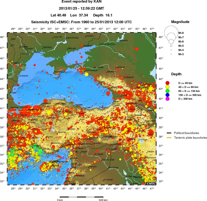 wide historical seismicity