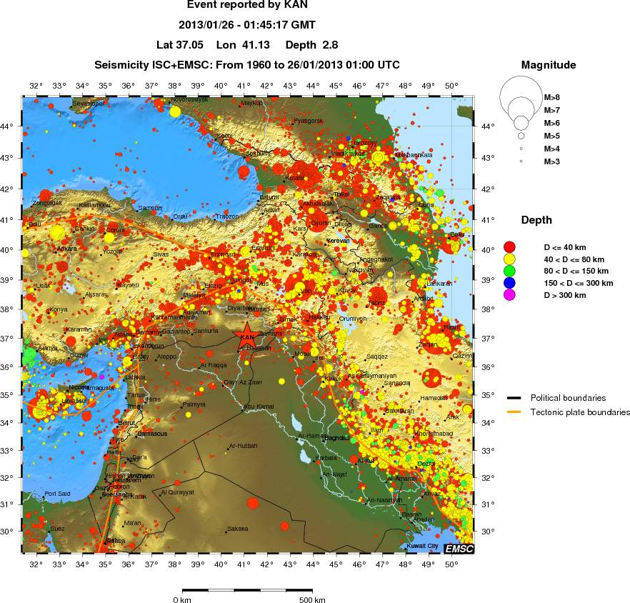 wide historical seismicity