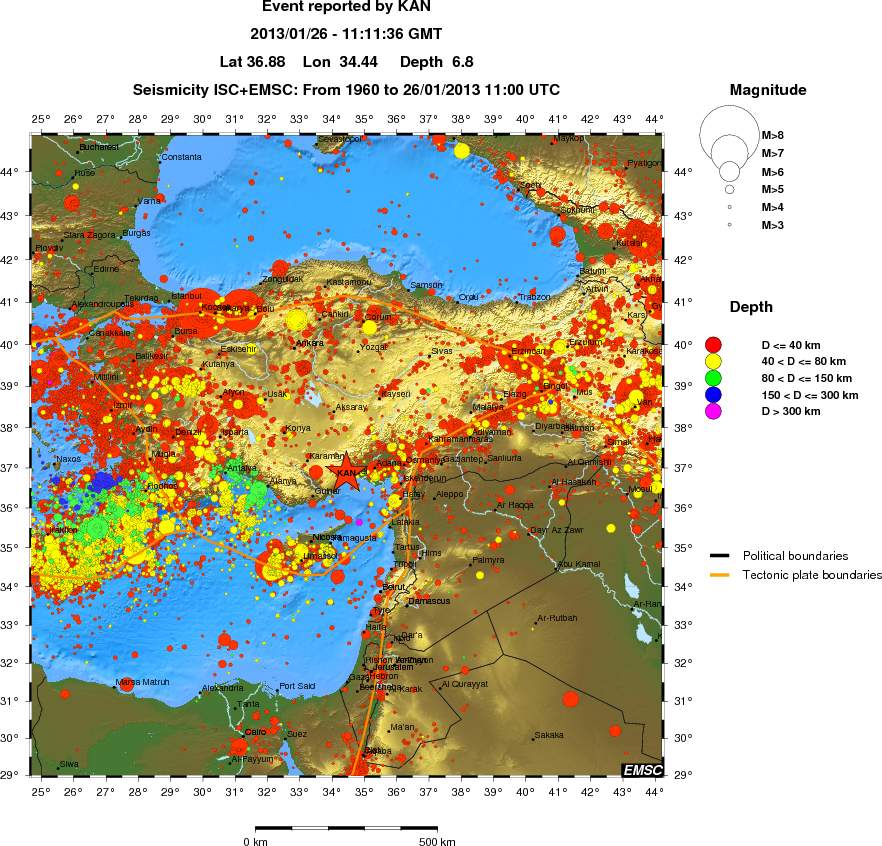 wide historical seismicity