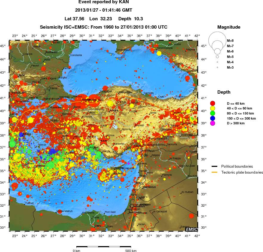 wide historical seismicity