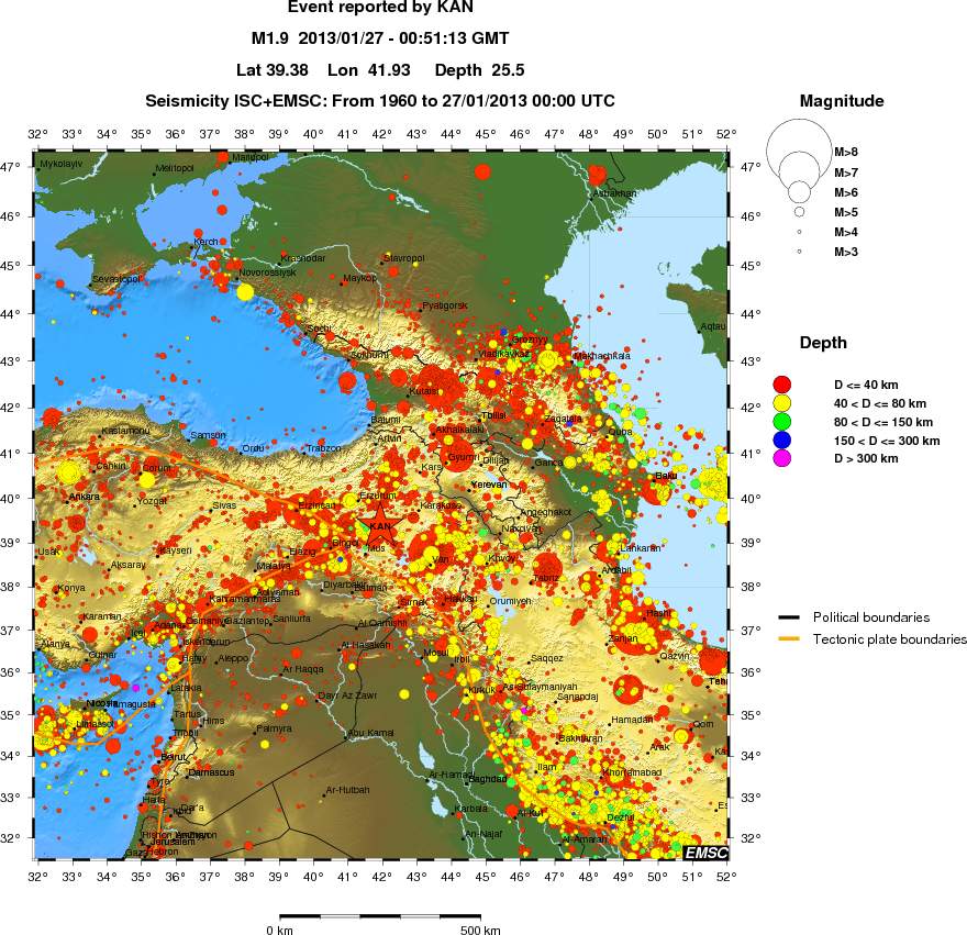 wide historical seismicity