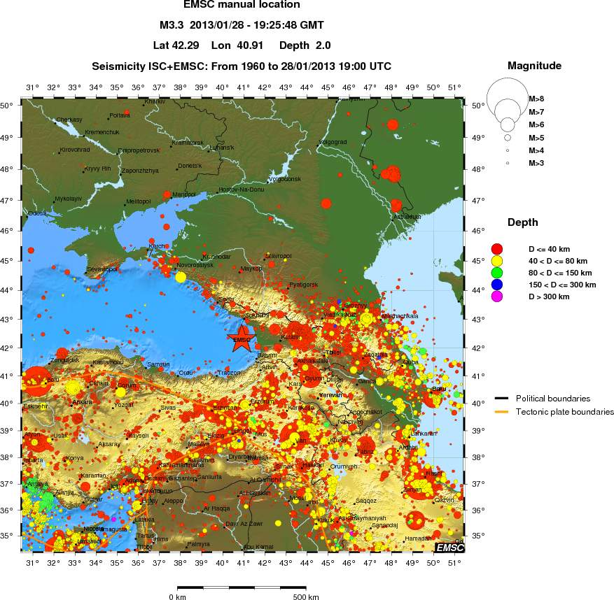 wide historical seismicity