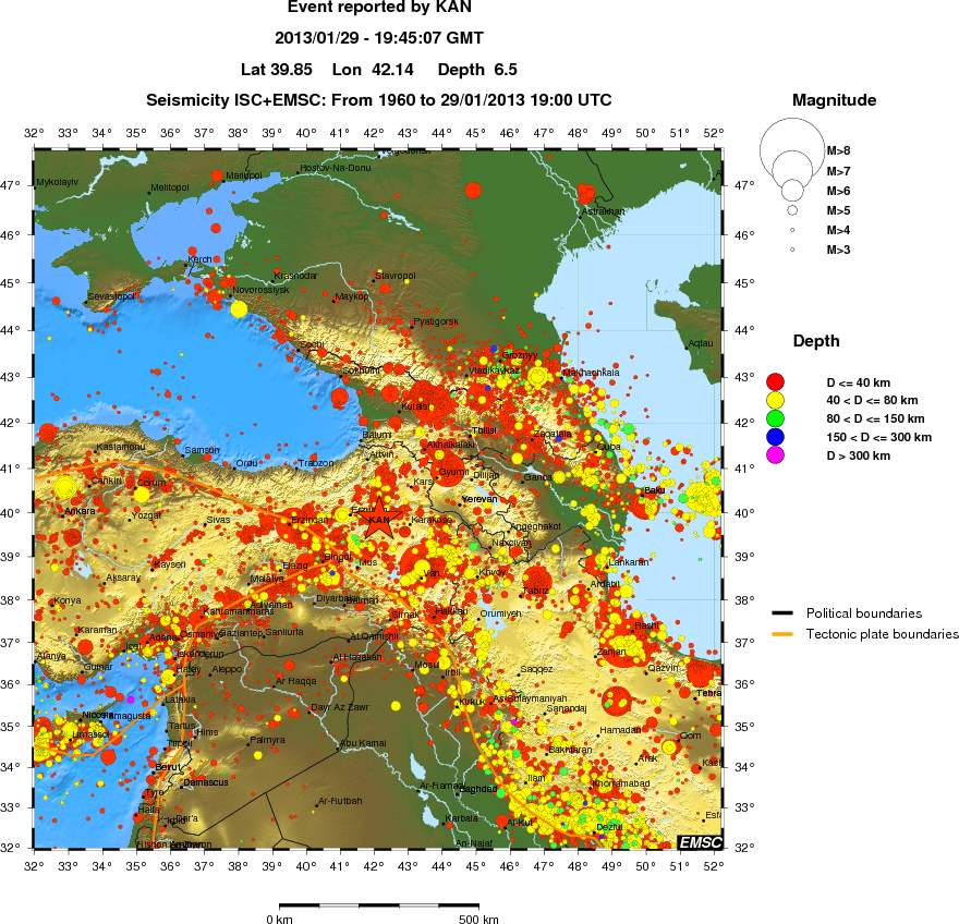 wide historical seismicity