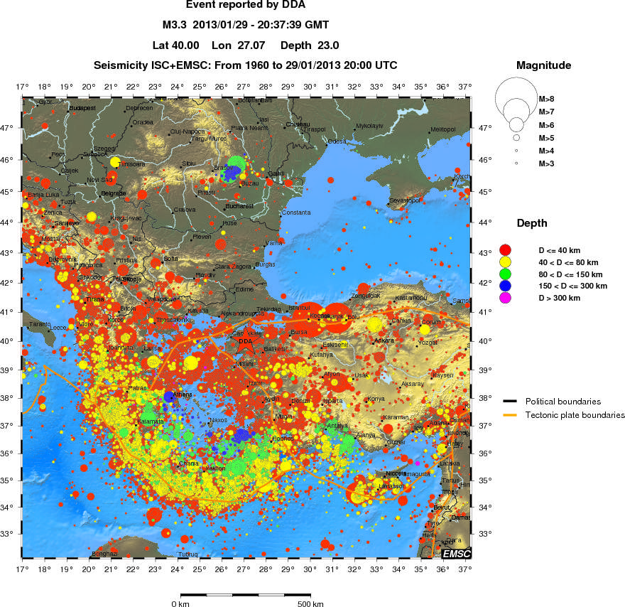 wide historical seismicity