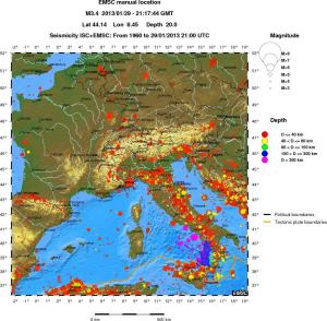 wide historical seismicity