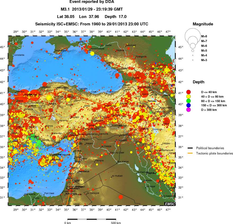 wide historical seismicity