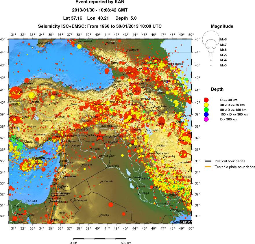 wide historical seismicity