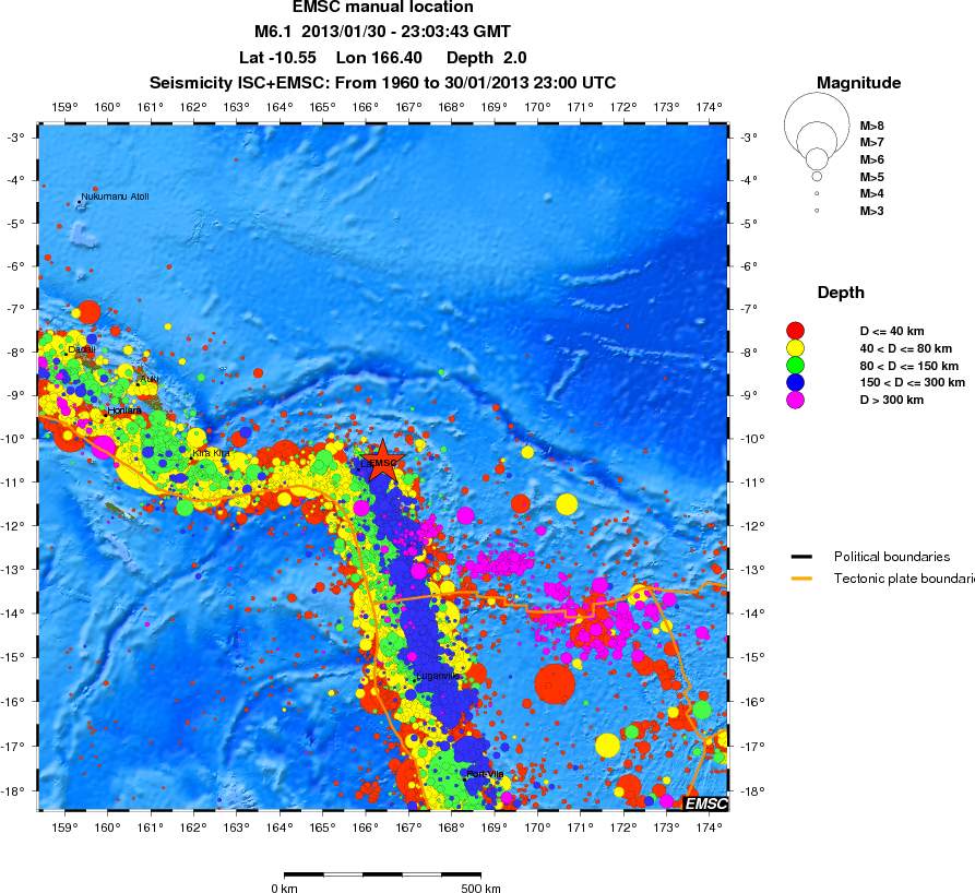 wide historical seismicity