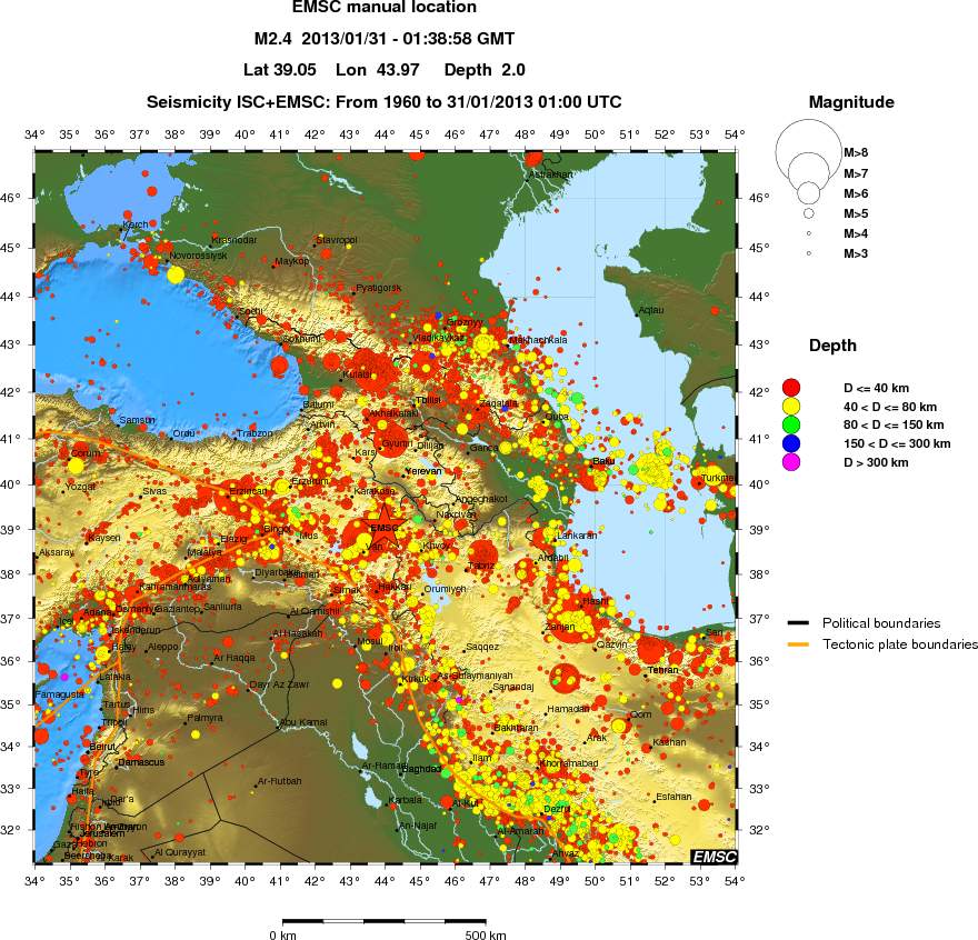 wide historical seismicity