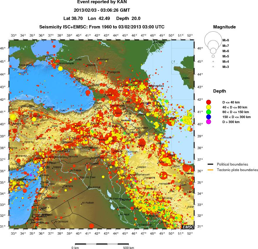 wide historical seismicity