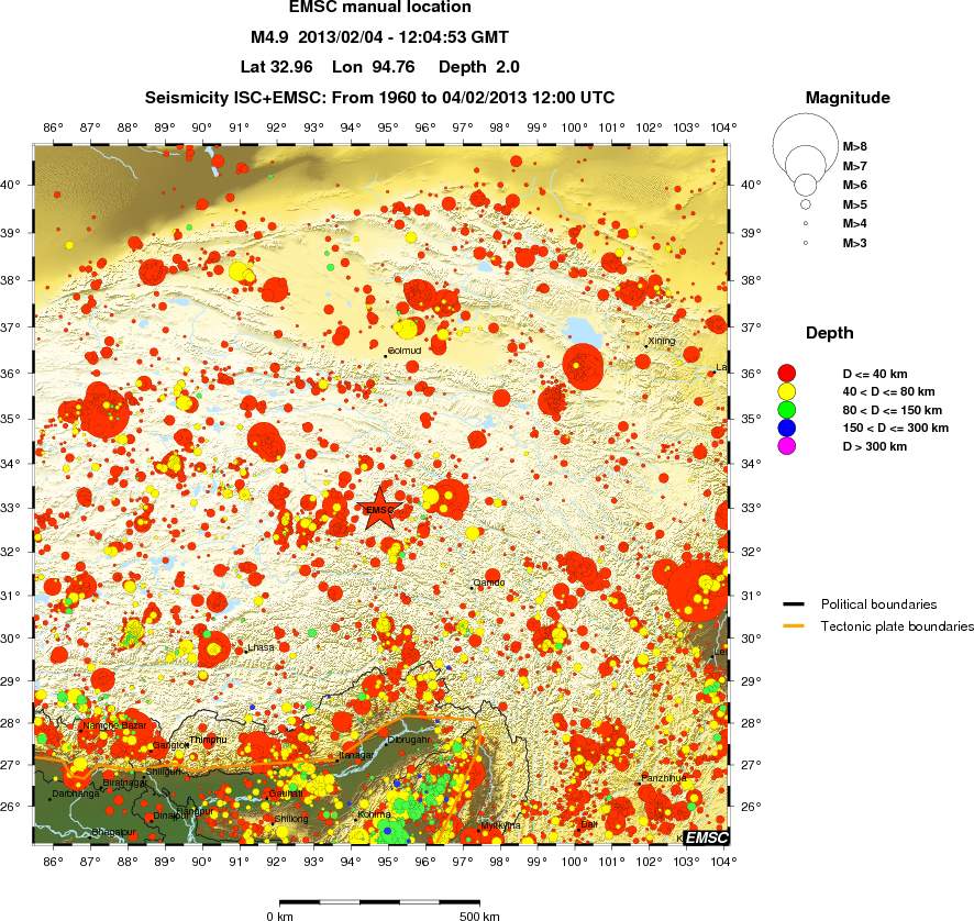 wide historical seismicity