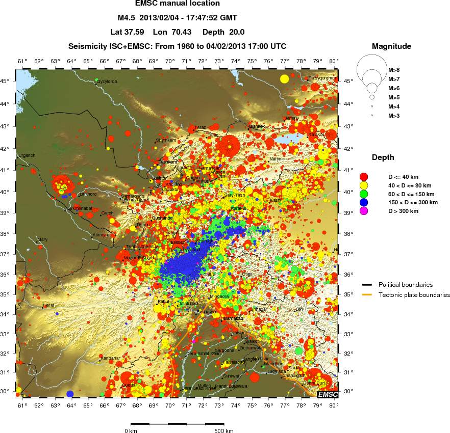 wide historical seismicity