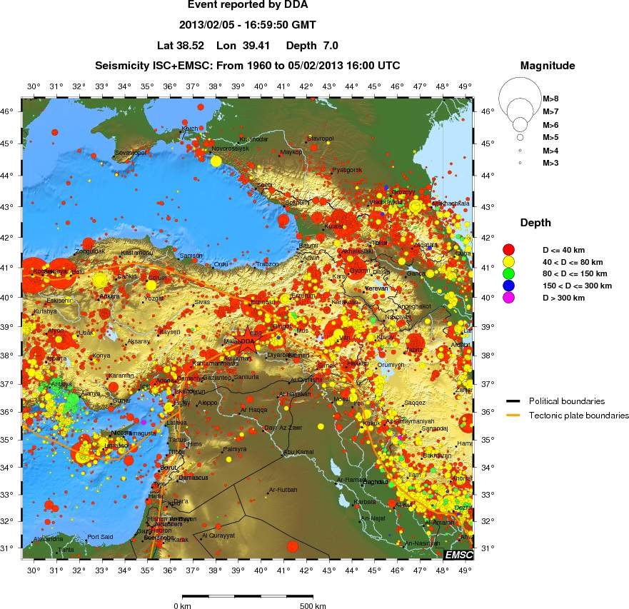 wide historical seismicity