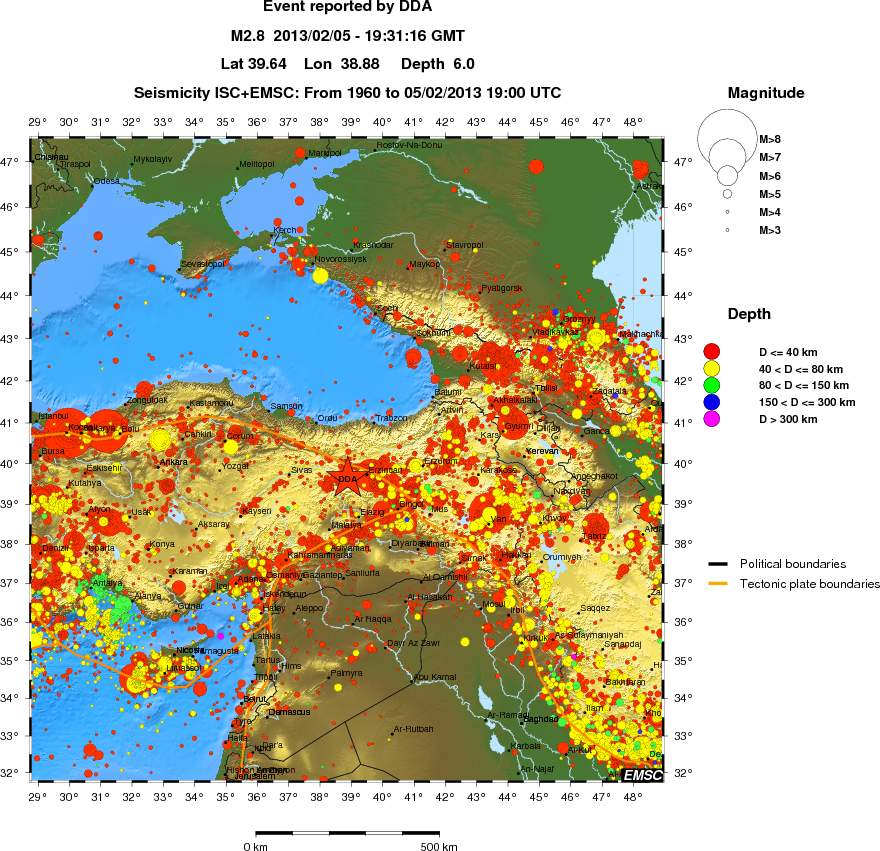 wide historical seismicity